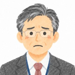 会社の管理職の男性の、困った表情