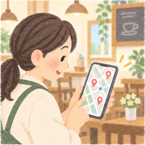 場所の情報をつけると、近くの人に見つけてもらうきっかけになります