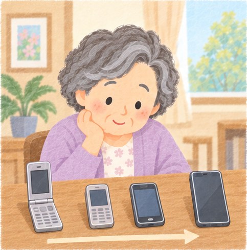 ガラケーからスマホへ。引き継ぎの方法も、時代とともに変わってきました