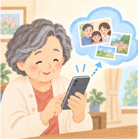 いまは、写真や会話をネットの預け先に守っておけるようになりました