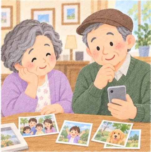 家族の写真をどう守るか、一緒に話してから決めると安心です